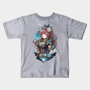 Depths of Cetus: Secrets Unveiled in Anime Character Art Kids T-Shirt